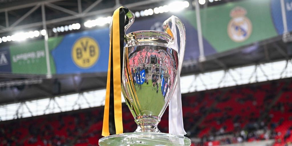 The Champions League trophy